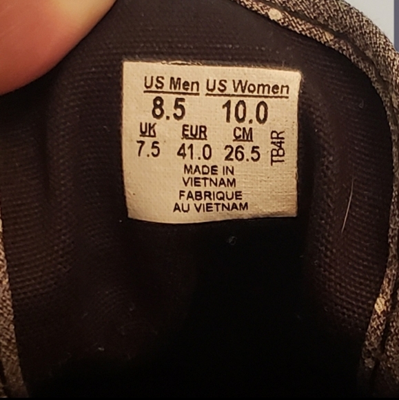 Low Top Vans Gray Polka Dot Sneakers Size 8.5 - Picture 7 of 7